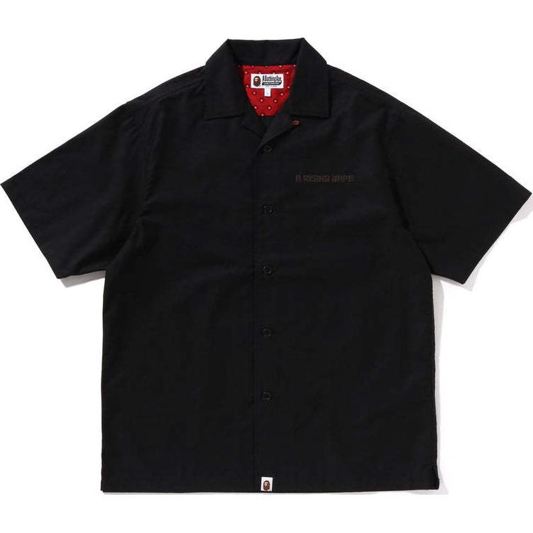 Bape A BATHING APE FW24  Dragon Logo Embroidered Button-Up Short Sleeve Shirt. 1K70-132-002 圖 2