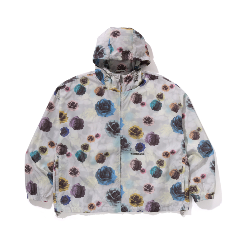 Bape A BATHING APE FW24  Floral Camo Pattern Hoodie Jacket. 0ZXLJM140317N