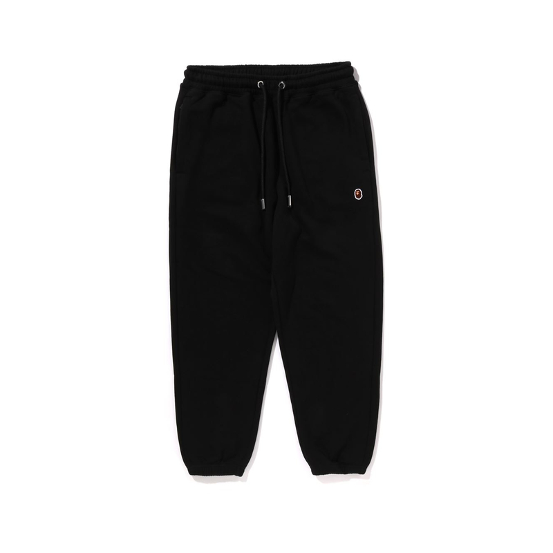 Bape A BATHING APE FW24  Solid Color Sweatpants with Ape Embroidery. 0ZXPTM152311N