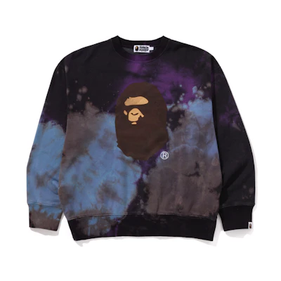 Bape A BATHING APE FW24 Tie-Dye Casual Streetwear Hoodie 0ZXSWM113004N