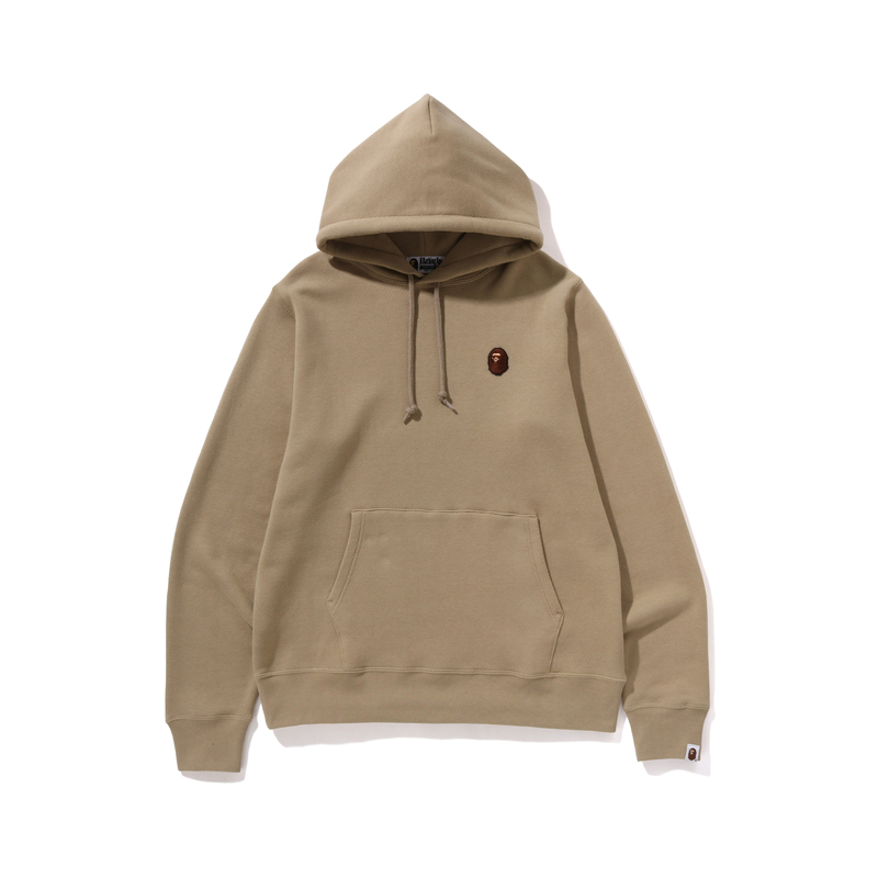 Bape A BATHING APE FW24 Ape Embroidered Solid Color Hoodie 0ZXSWM114007N