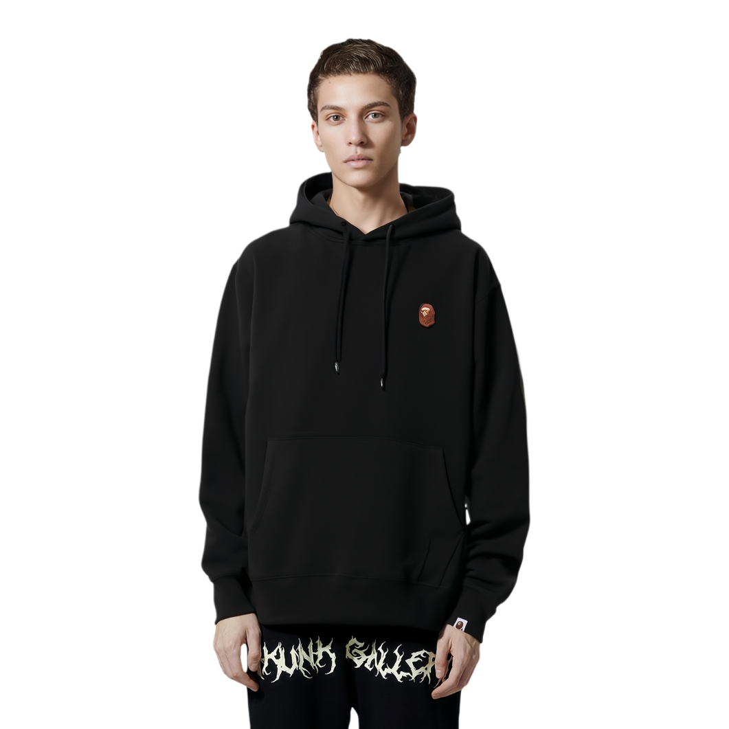 Bape A BATHING APE FW24 Ape Embroidered Solid Color Hoodie 0ZXSWM114007N 圖 4