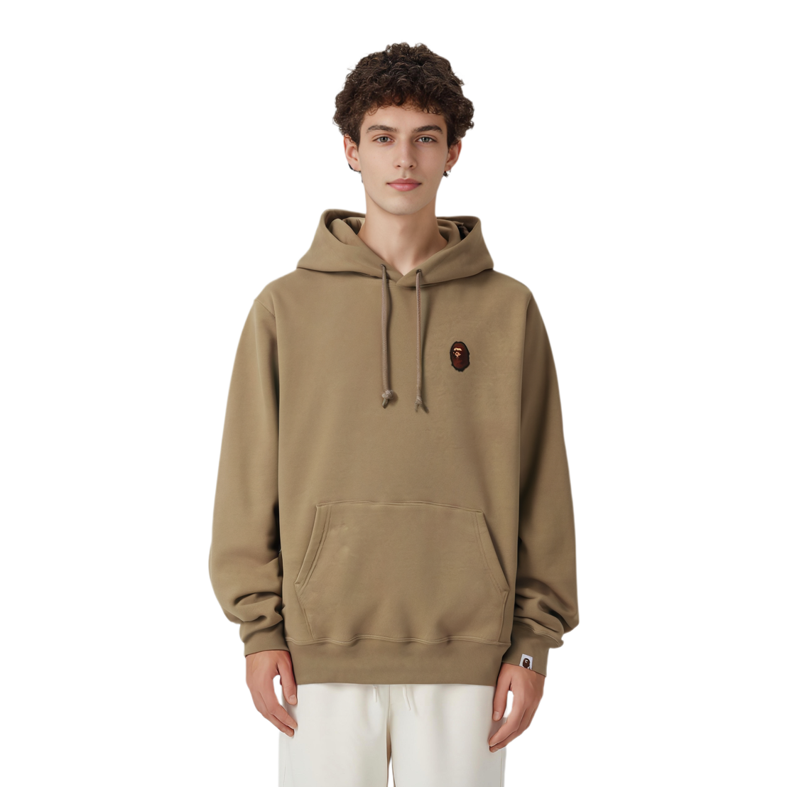 Bape A BATHING APE FW24 Ape Embroidered Solid Color Hoodie 0ZXSWM114007N 圖 7