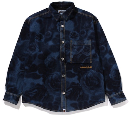 Bape A BATHING APE FW24 花卉迷彩牛仔襯衫 男款 0ZXSTM131302N Buy Bape A BATHING APE FW24 花卉迷彩牛仔襯衫 男款 0ZXSTM131302N