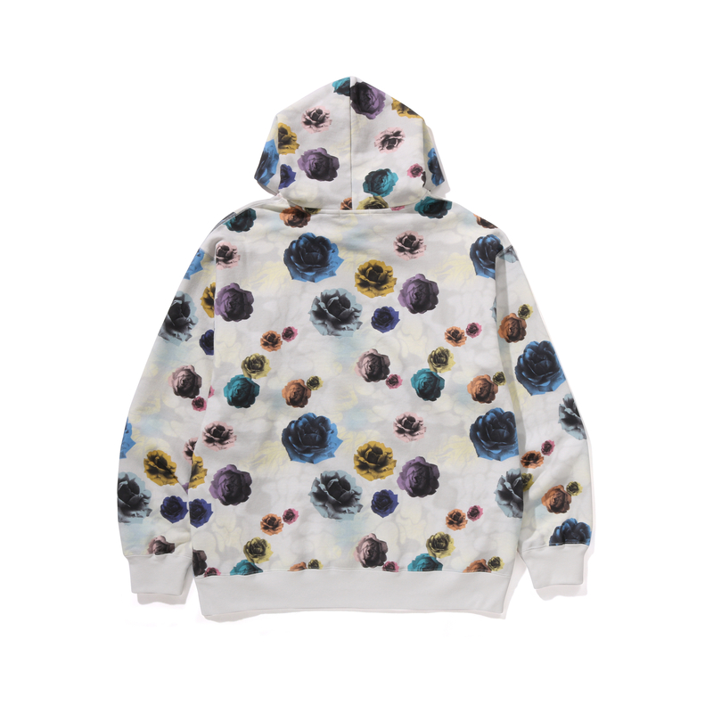 Bape A BATHING APE FW24 Floral Camo Hoodie with Metal Logo for Men. 0ZXSWM114302N 圖 6