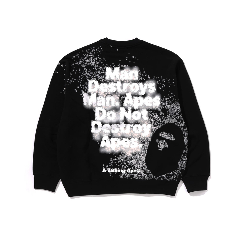 Bape A BATHING APE FW24 Ink Pattern Casual Loose-Fit Sweatshirt Men. 0ZXSWM113314N 圖 3