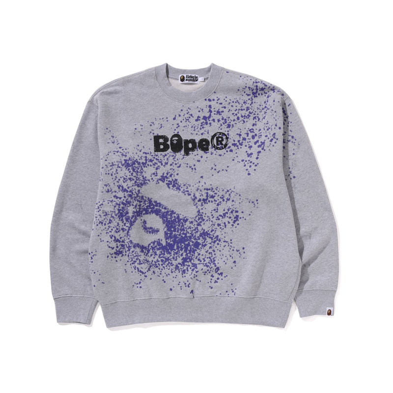 Bape A BATHING APE FW24 Ink Pattern Casual Loose-Fit Sweatshirt Men. 0ZXSWM113314N 圖 4