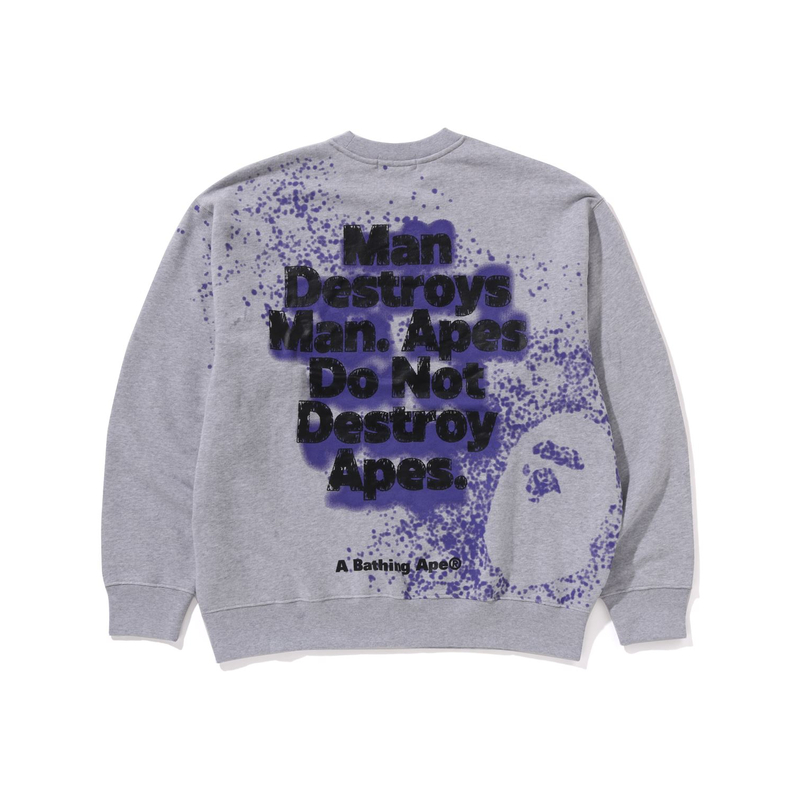 Bape A BATHING APE FW24 Ink Pattern Casual Loose-Fit Sweatshirt Men. 0ZXSWM113314N 圖 5