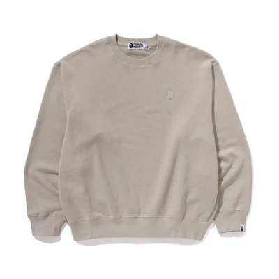 Bape A BATHING APE FW24 Monochrome Ape Head Logo Crewneck Sweatshirt 0ZXSWM113308N