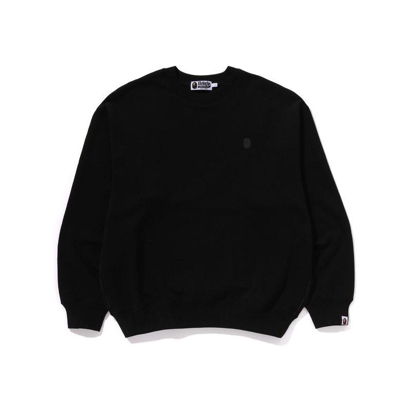 Bape A BATHING APE FW24 Monochrome Ape Head Logo Crewneck Sweatshirt 0ZXSWM113308N 圖 5