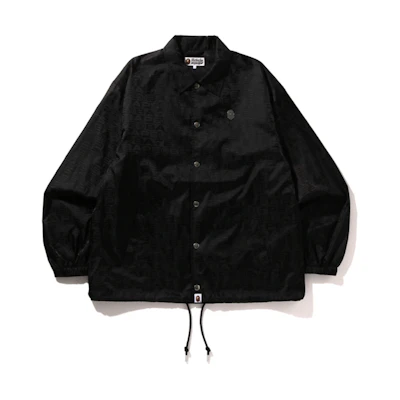 Bape A BATHING APE FW24 Monogram Jacquard Coach Jacket Outerwear. 0ZXLJM140314N