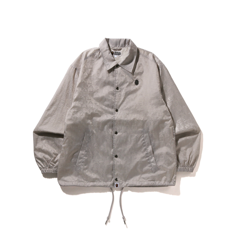 Bape A BATHING APE FW24 Monogram Jacquard Coach Jacket  Outerwear. 0ZXLJM140314N 圖 5