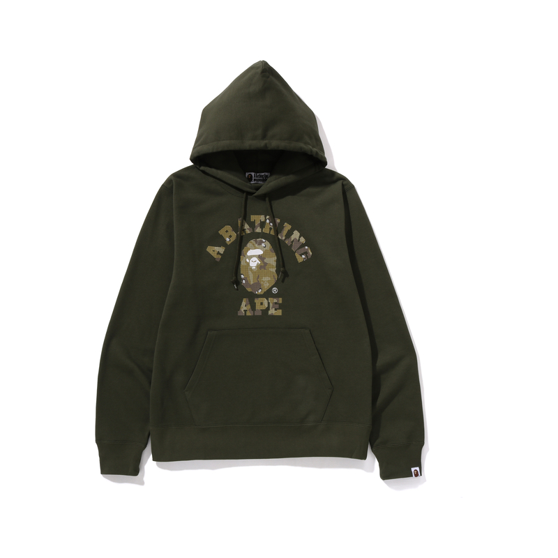 Bape A BATHING APE FW24 Pixel Camo Ape Logo Print Hoodie . 0ZXSWM114015N 圖 5
