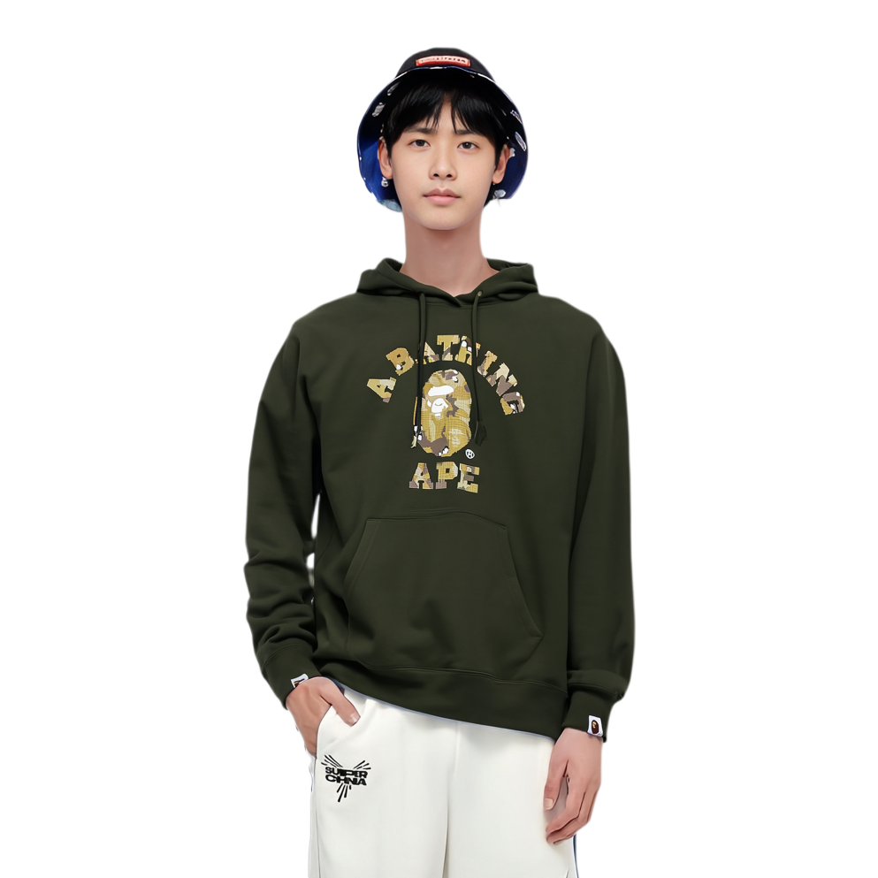 Bape A BATHING APE FW24 Pixel Camo Ape Logo Print Hoodie . 0ZXSWM114015N 圖 7