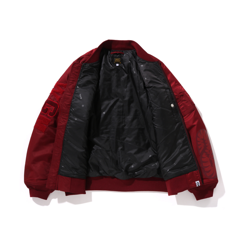 Bape A BATHING APE FW24 Shark Embroidered MA-1 Loose Jacket . 0ZXJKM141006N 圖 4
