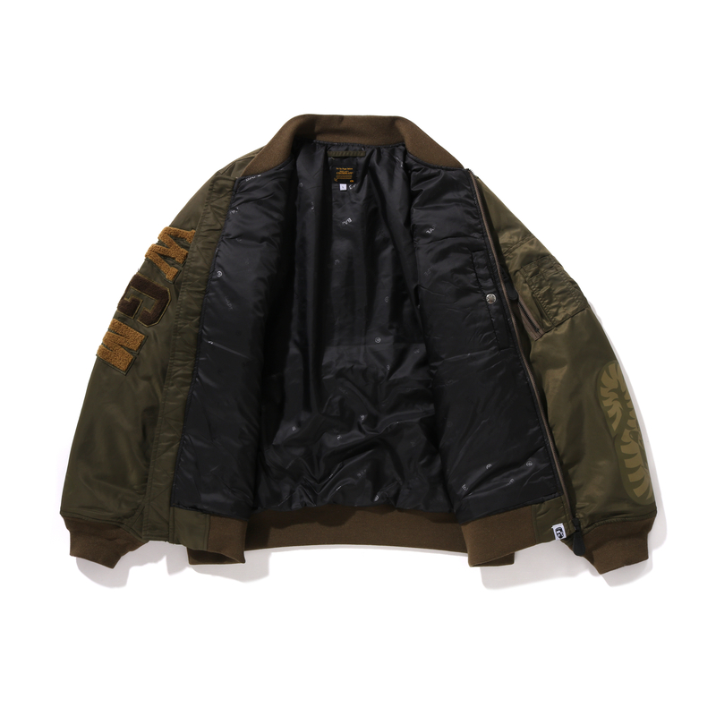 Bape A BATHING APE FW24 Shark Embroidered MA-1 Loose Jacket . 0ZXJKM141006N 圖 7