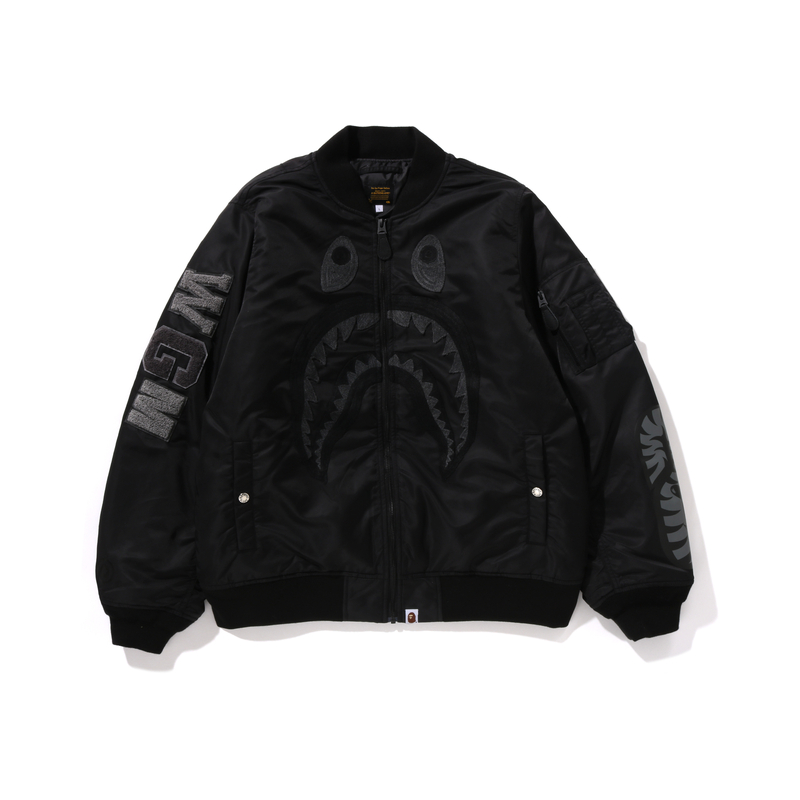 Bape A BATHING APE FW24 Shark Embroidered MA-1 Loose Jacket . 0ZXJKM141006N 圖 8