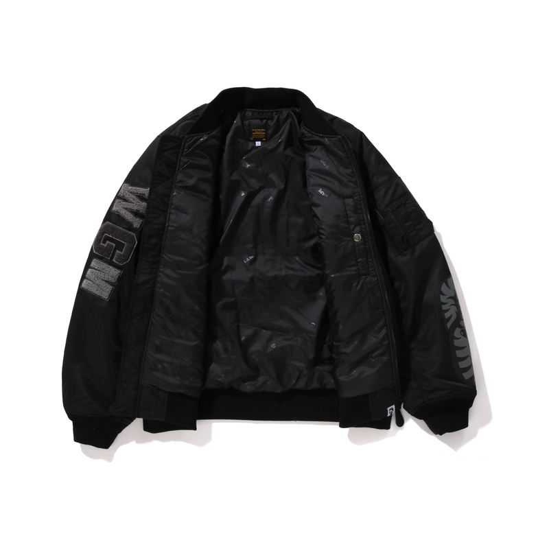 Bape A BATHING APE FW24 Shark Embroidered MA-1 Loose Jacket . 0ZXJKM141006N 圖 10