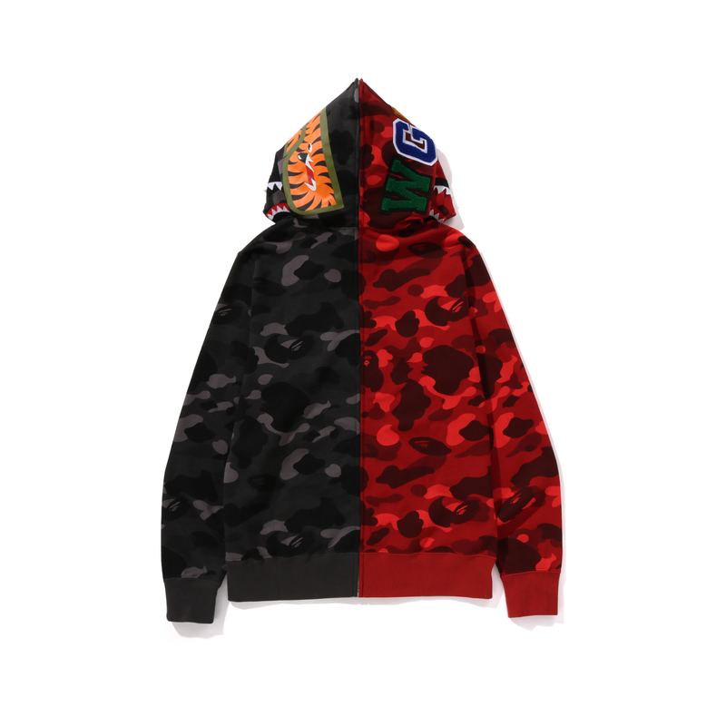 Bape A BATHING APE FW24 Shark Full-Zip Camo Hoodie Jacket . 0ZXSWM115001N 圖 11