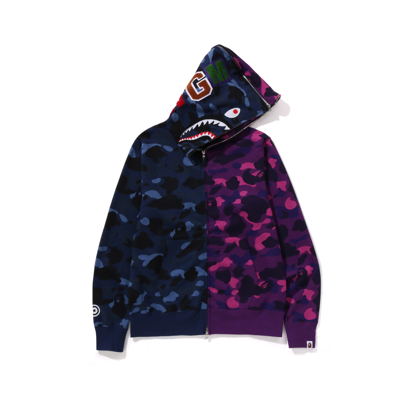 Bape A BATHING APE FW24 Shark Full-Zip Camo Hoodie Jacket . 0ZXSWM115001N 圖 2