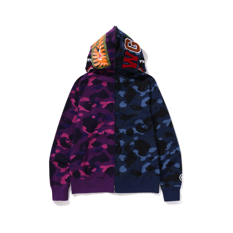 Bape A BATHING APE FW24 Shark Full-Zip Camo Hoodie Jacket . 0ZXSWM115001N 圖 4