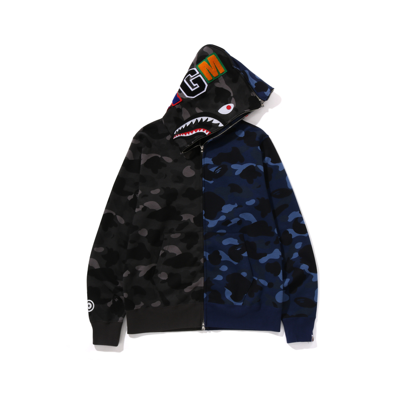 Bape A BATHING APE FW24 Shark Full-Zip Camo Hoodie Jacket . 0ZXSWM115001N 圖 6