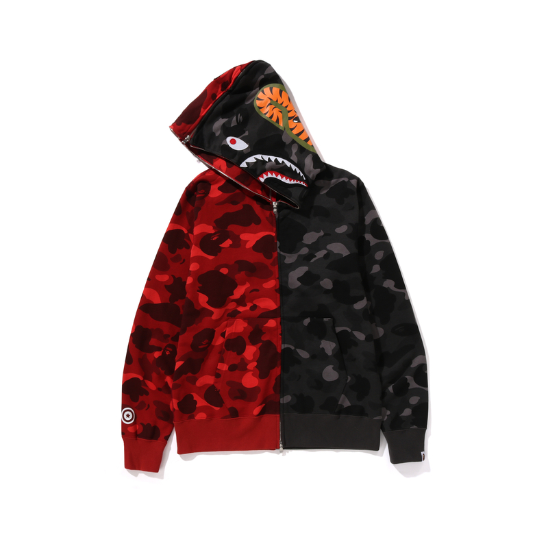 Bape A BATHING APE FW24 Shark Full-Zip Camo Hoodie Jacket . 0ZXSWM115001N 圖 10