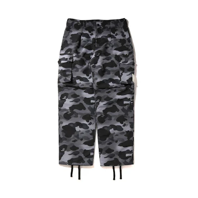 Bape A BATHING APE Glow-in-the-Dark Camo Pocket Cargo Pants Fashion. 0ZXPTM152011J