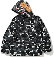 Bape A BATHING APE Glow Shark Ski Jacket Unisex Black Long Sleeve. 0ZXJKM141010DBKX Bape A BATHING APE Glow Shark Ski Jacket Unisex Black Long Sleeve. 0ZXJKM141010DBKX