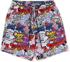 Bape A BATHING APE Graffiti Straight-Cut Casual Shorts . 1J30-153-056 Bape A BATHING APE Graffiti Straight-Cut Casual Shorts . 1J30-153-056