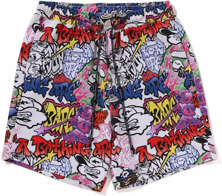 ベイプ A BATHING APE グラフィティ ストレートカット カジュアルショーツ. 1J30-153-056 Buy ベイプ A BATHING APE グラフィティ ストレートカット カジュアルショーツ. 1J30-153-056