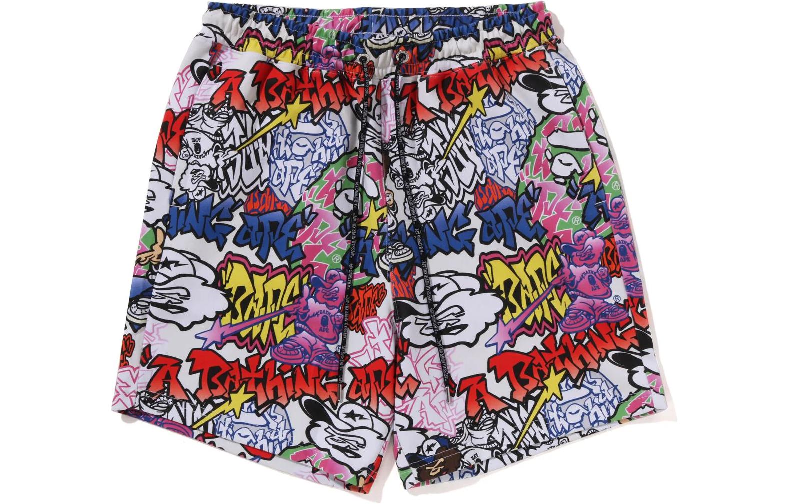 Bape A BATHING APE Graffiti Straight-Cut Casual Shorts . 1J30-153-056 圖 2
