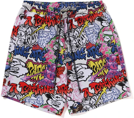 ベイプ A BATHING APE グラフィティ ストレートカット カジュアルショーツ. 1J30-153-056 Order ベイプ A BATHING APE グラフィティ ストレートカット カジュアルショーツ. 1J30-153-056