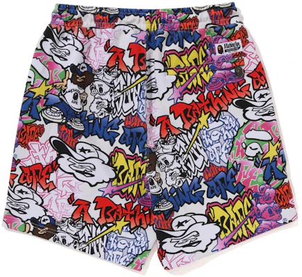 ベイプ A BATHING APE グラフィティ ストレートカット カジュアルショーツ. 1J30-153-056 Lookbook ベイプ A BATHING APE グラフィティ ストレートカット カジュアルショーツ. 1J30-153-056