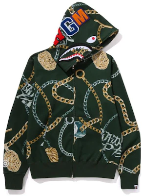 Bape A BATHING APE 圖案拉鏈帽衫 1J80-115-003 Order Bape A BATHING APE 圖案拉鏈帽衫 1J80-115-003