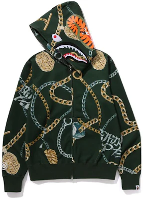 Bape A BATHING APE 圖案拉鏈帽衫 1J80-115-003 Lookbook Bape A BATHING APE 圖案拉鏈帽衫 1J80-115-003