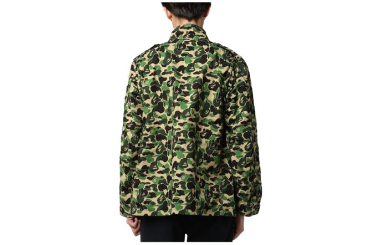 Bape A BATHING APE Green Camo Full-Zip Long Sleeve Jacket for Men. 1E23-140-908 圖 3