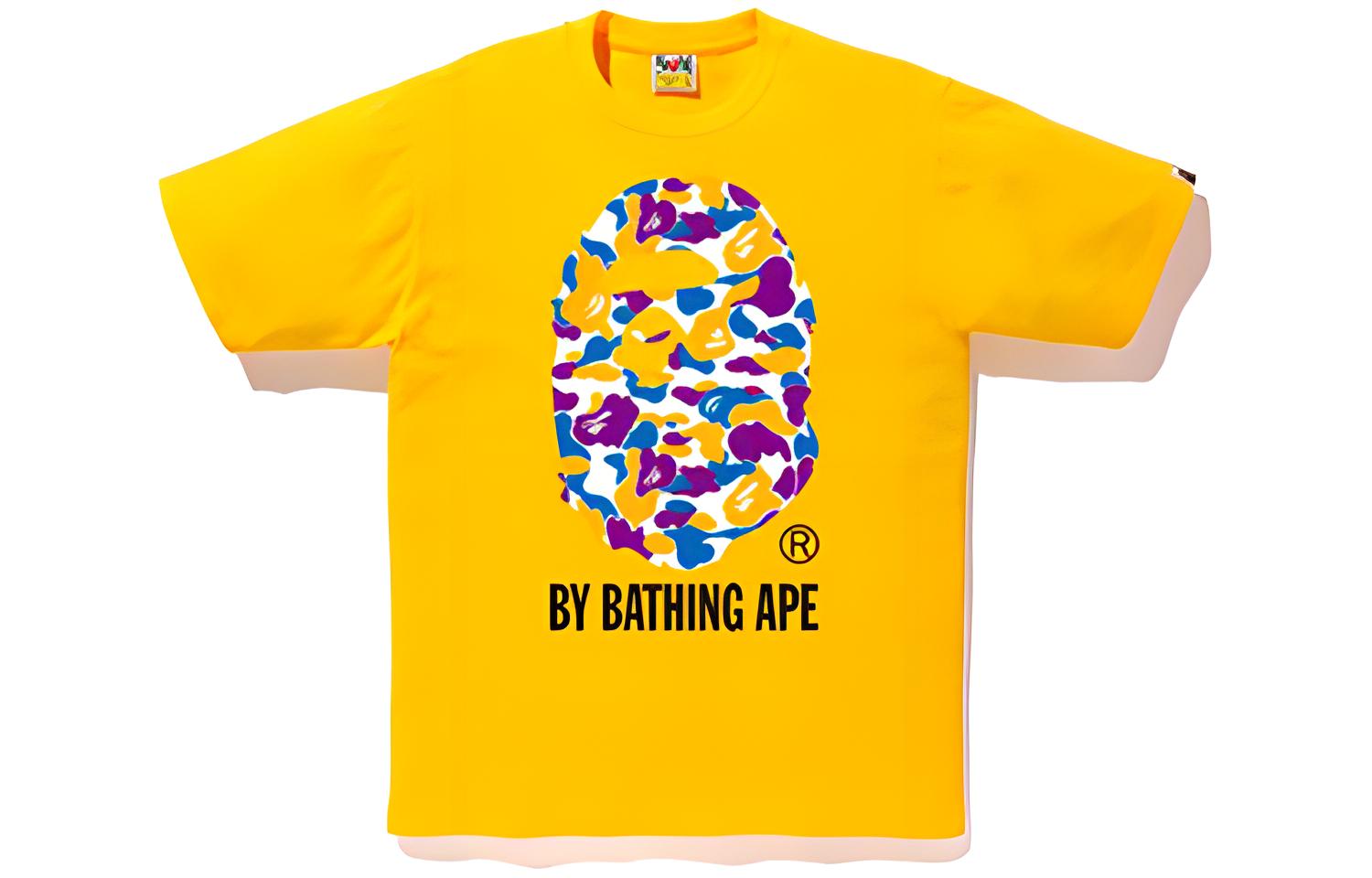 Bape A BATHING APE LA Exclusive Ape Camo Tee Yellow (Unisex). 1F22-110-068