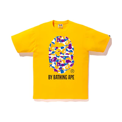Bape A BATHING APE LA Exclusive Ape Camo Tee Yellow (Unisex). 1F22-110-068
