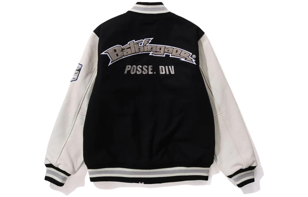 Order Bape A BATHING APE レターパッチワーク シングルブレスト 長袖ジャケット メンズ 1J80-141-006