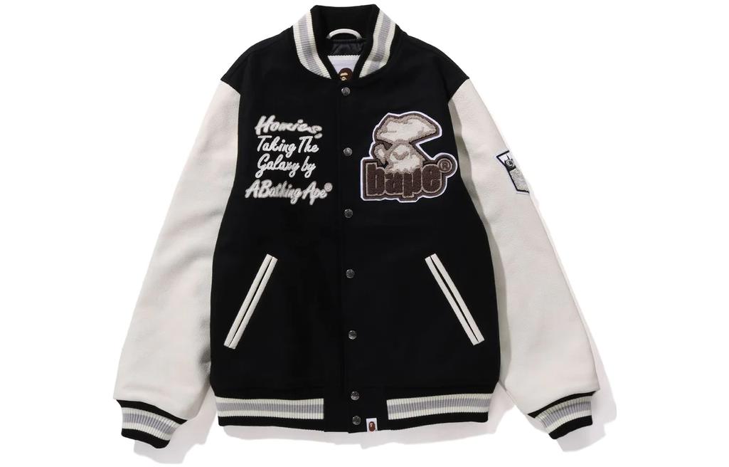 Lookbook Bape A BATHING APE レターパッチワーク シングルブレスト 長袖ジャケット メンズ 1J80-141-006