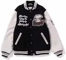 Lookbook Bape A BATHING APE字母拼接單排扣長袖外套 - 男款 1J80-141-006