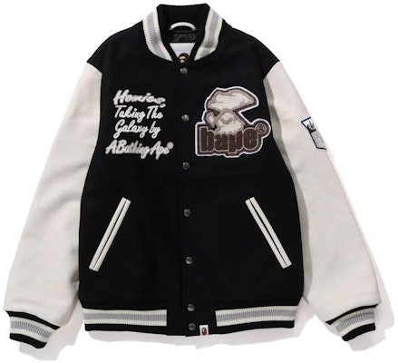 Bape A BATHING APE レターパッチワーク シングルブレスト 長袖ジャケット メンズ 1J80-141-006 Lookbook Bape A BATHING APE レターパッチワーク シングルブレスト 長袖ジャケット メンズ 1J80-141-006