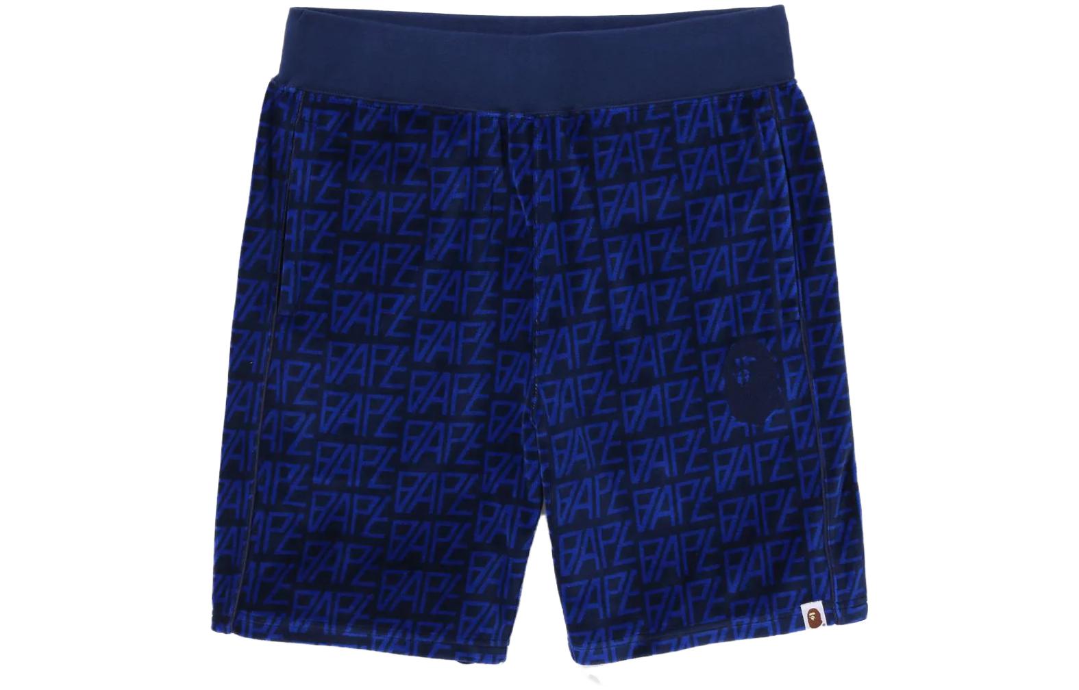 Bape A BATHING APE Logo All-Over Print Elastic Waist Straight Shorts Men. 1J30-153-011 圖 4