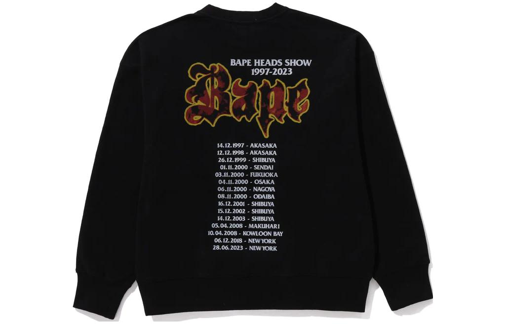 Bape A BATHING APE Logo Graphic Crewneck Long Sleeve Sweatshirt . 1J80-113-004 圖 3