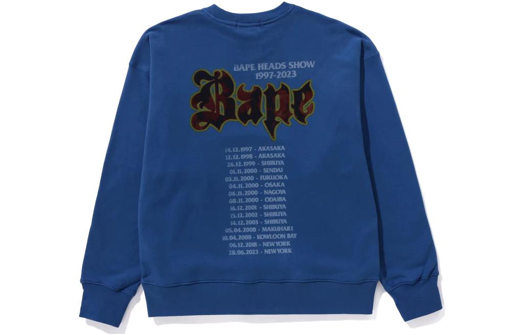 Bape A BATHING APE Logo Graphic Crewneck Long Sleeve Sweatshirt . 1J80-113-004 圖 5