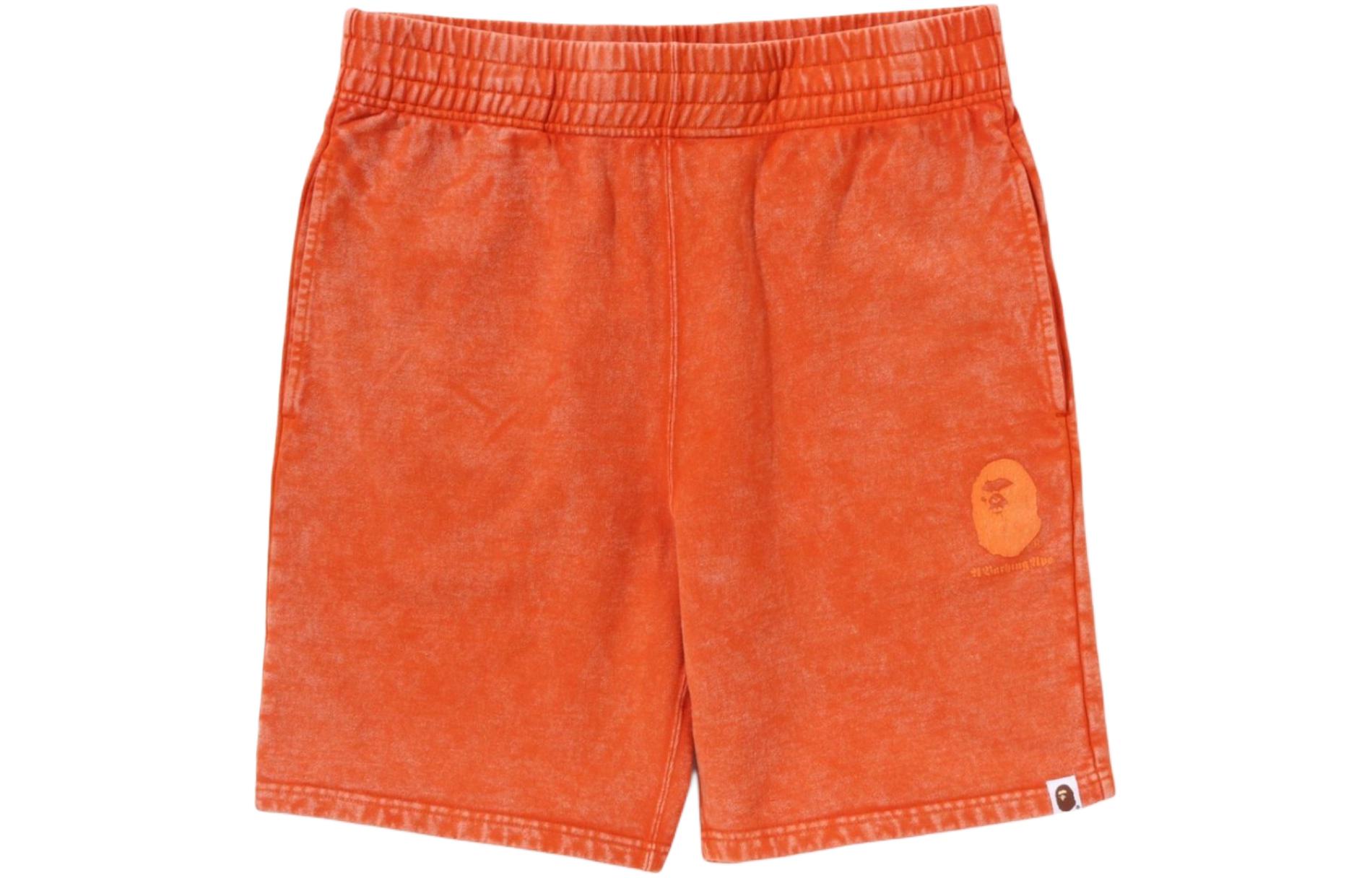 Bape A BATHING APE Logo Printed Elastic Straight-Fit Casual Shorts Men. 1K30-153-012 圖 6