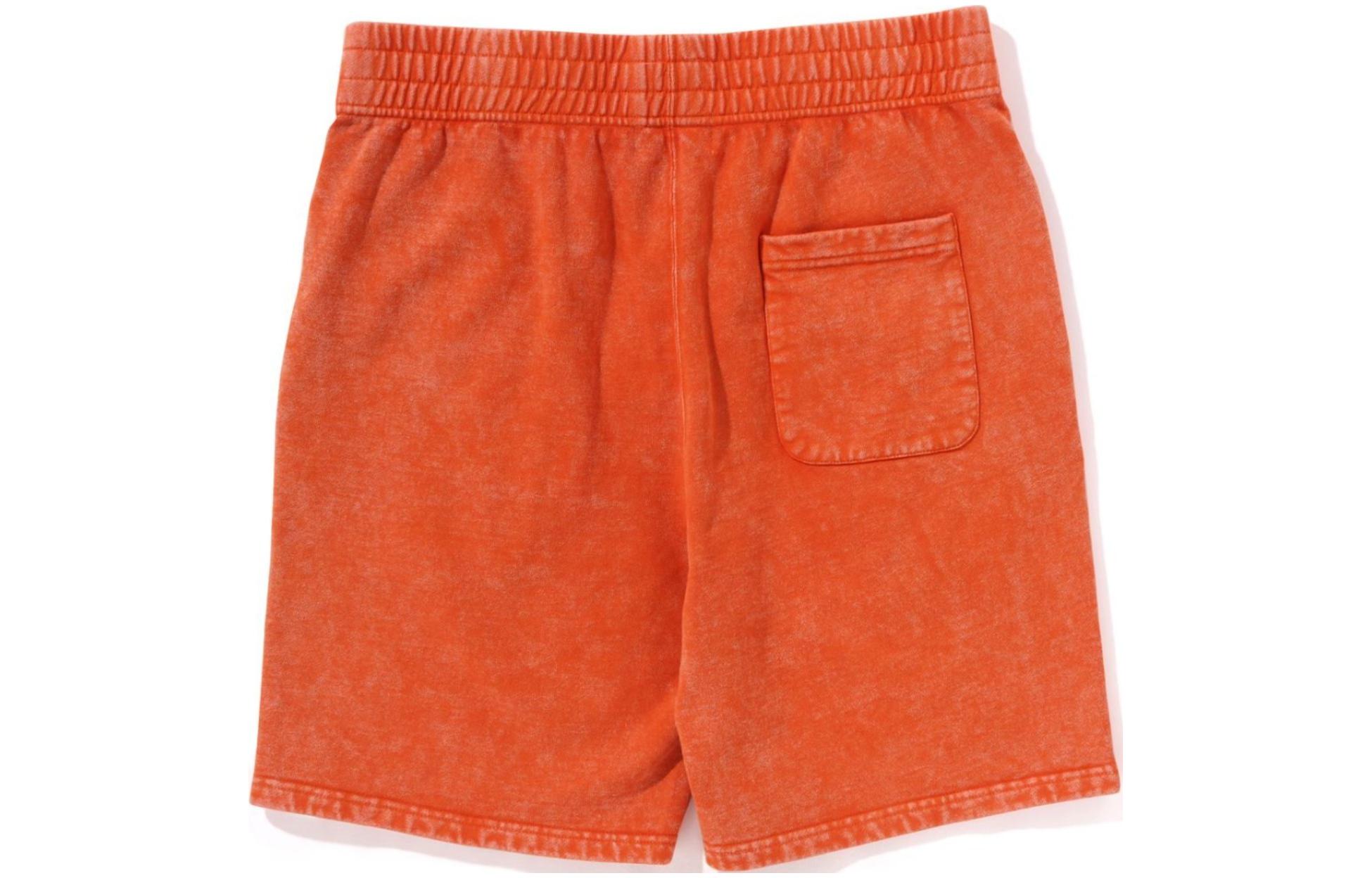 Bape A BATHING APE Logo Printed Elastic Straight-Fit Casual Shorts Men. 1K30-153-012 圖 7