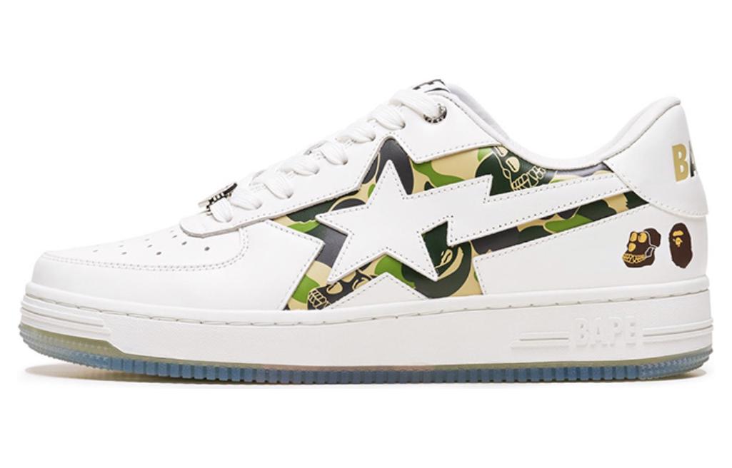 BAPE A BATHING APE Low Top 'White Leather' 0ZXSHM191925L