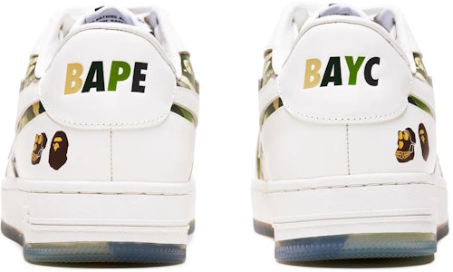 BAPE A BATHING APE Low Top 'Kulit Putih' 0ZXSHM191925L Shop BAPE A BATHING APE Low Top 'Kulit Putih' 0ZXSHM191925L